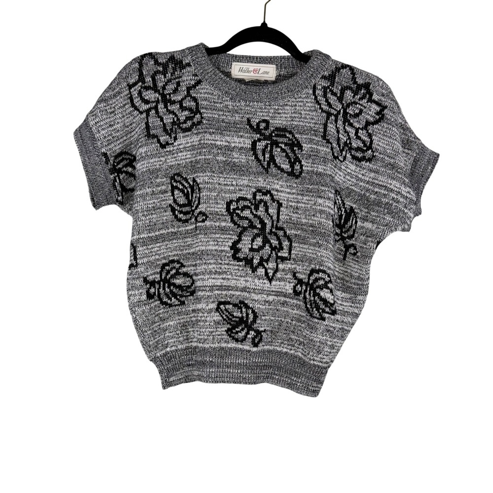 Vintage Walker & Lane Floral Sweater Top Made in Japan Cottagecore S